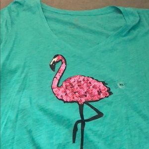 New York and Company Flamingo Tee
